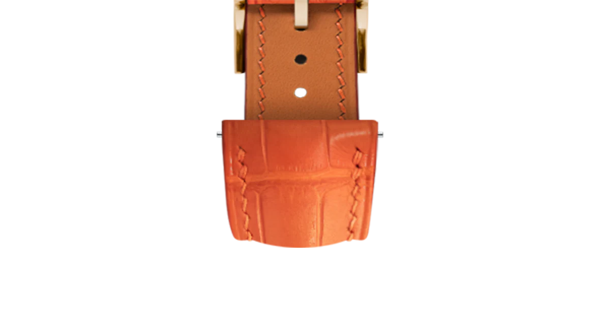 Matte Orange Alligator Signature Strap - Image 9