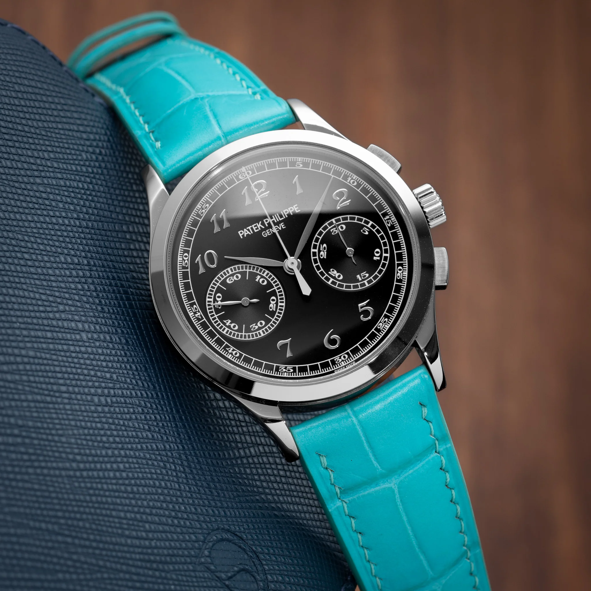 Overstock: Matte Turquoise Alligator Signature Strap - Image 5