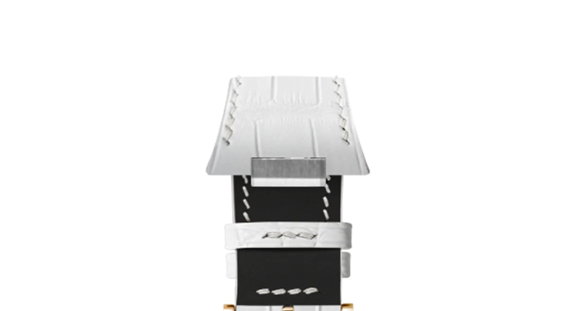 Matte White Alligator Strap for Tissot PRX - Image 10