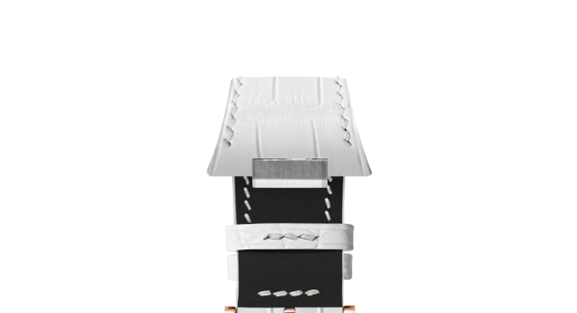 Matte White Alligator Strap for Tissot PRX - Image 8