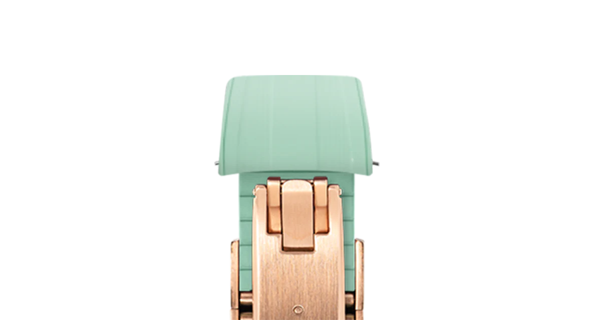 Mint Green CTS Rubber Strap for Rolex Submariner 41mm - Image 8