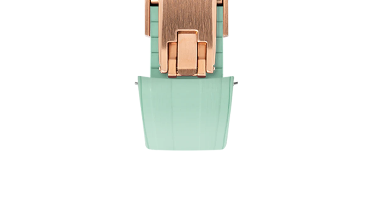 Mint Green CTS Rubber Strap for Rolex Submariner 41mm - Image 9