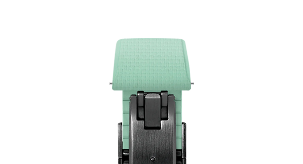 Mint Green Sailcloth CTS Rubber Strap for Cartier Santos de Cartier - Image 12