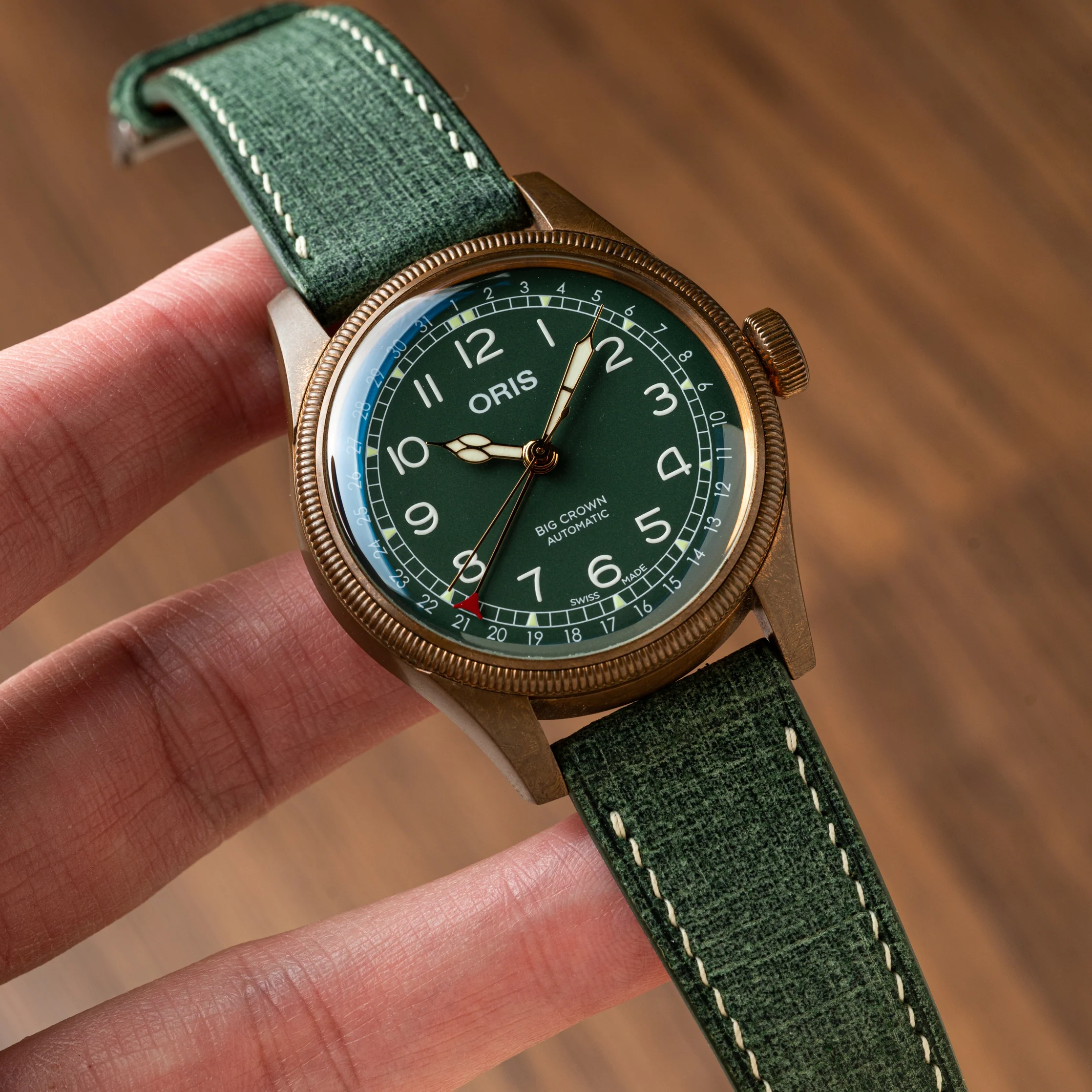 Moss Green Babele Slim Strap - Image 3
