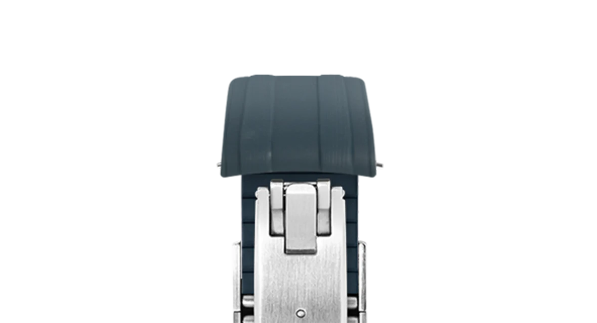 Navy CTS Rubber Strap for Omega Speedmaster & Swatch MoonSwatch - Image 12