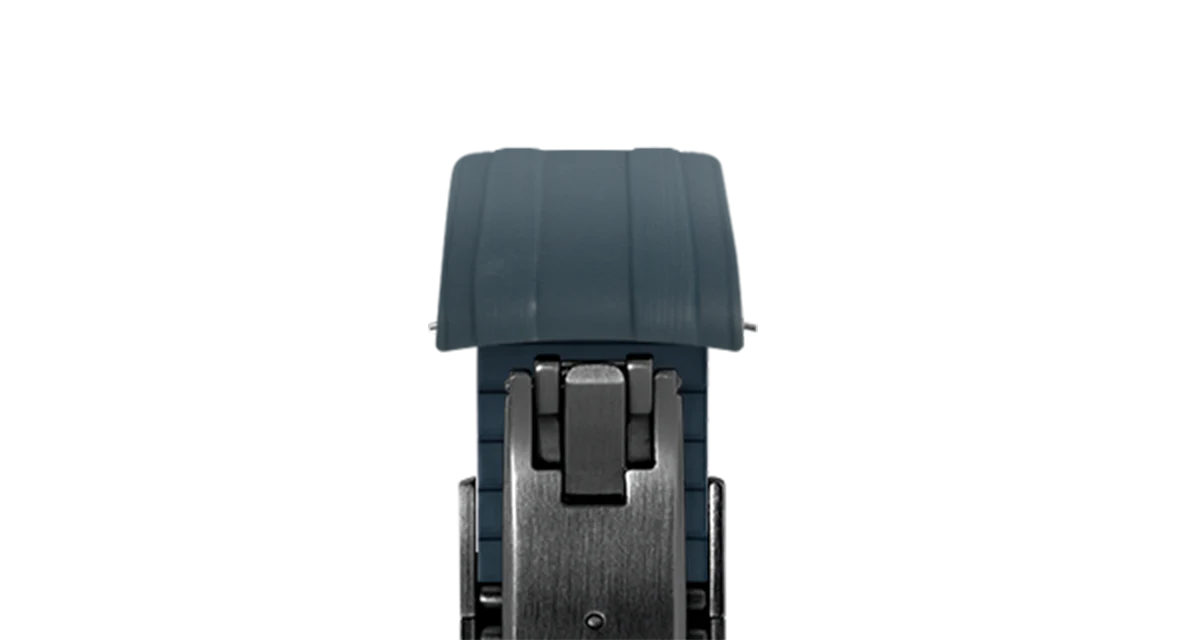 Navy CTS Rubber Strap for Omega Speedmaster & Swatch MoonSwatch - Image 8