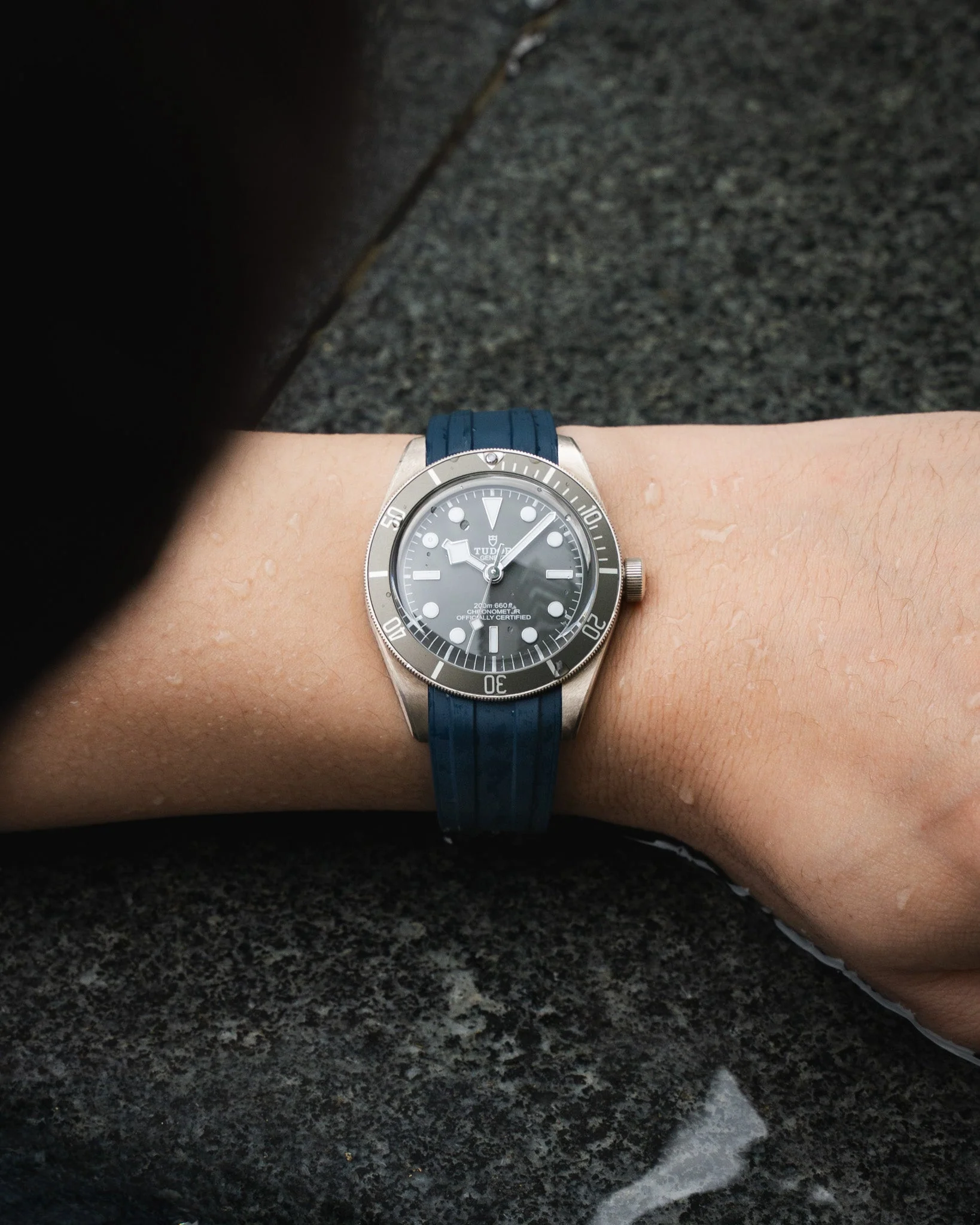 Navy CTS Rubber Strap for Tudor BB58 - Image 3