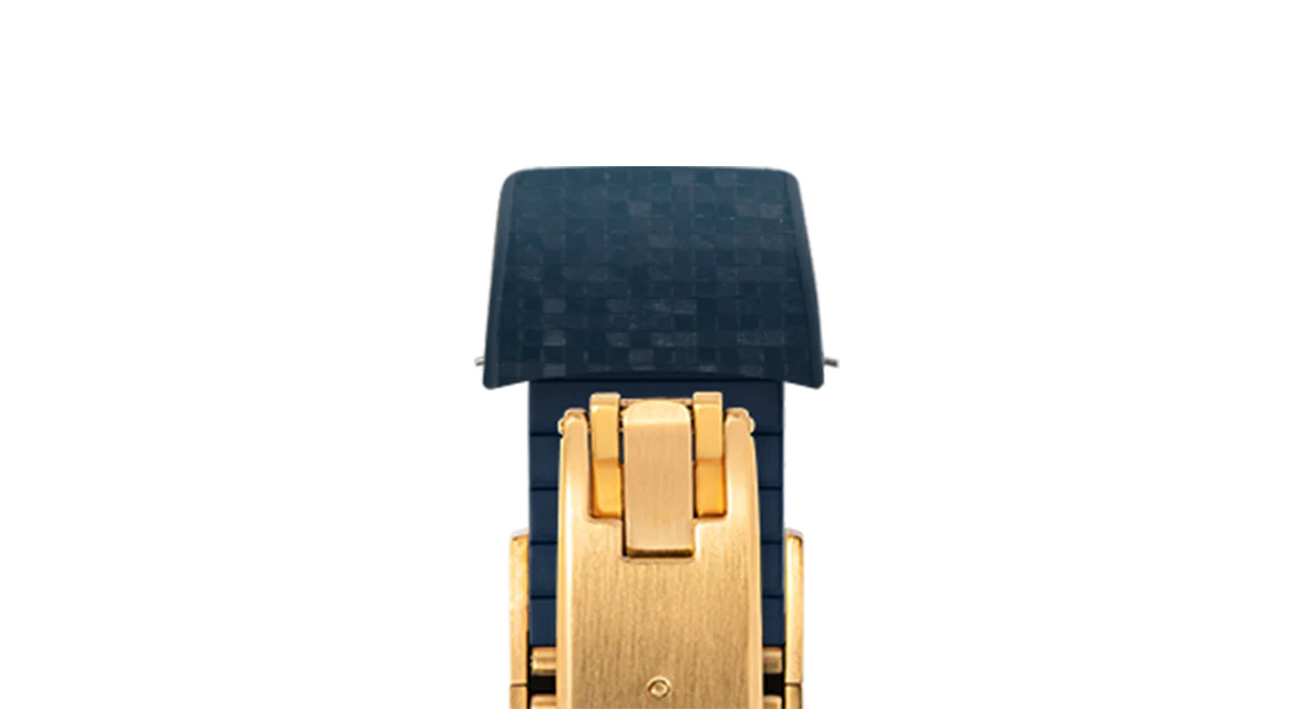 Navy Curved CTS Rubber Strap for MB&F MAD1 - Image 10