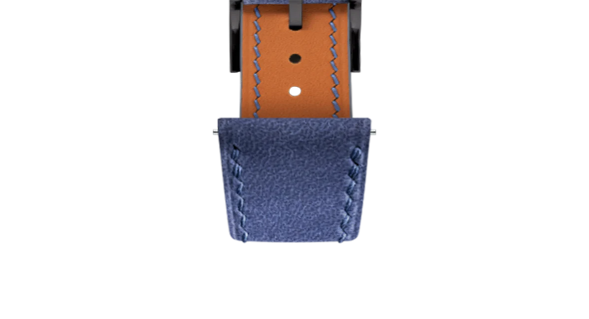 Navy Nubuck Slim Strap - Image 4