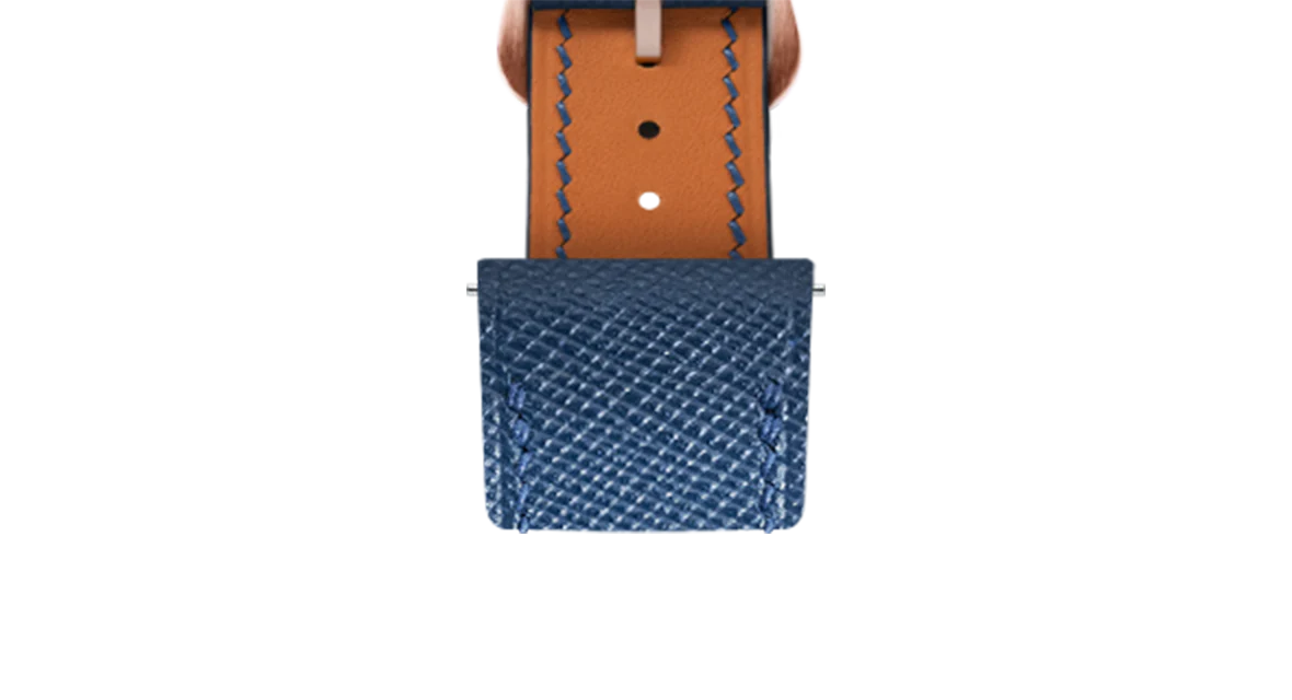 Navy Saffiano Strap for Cartier Santos-Dumont - Image 6