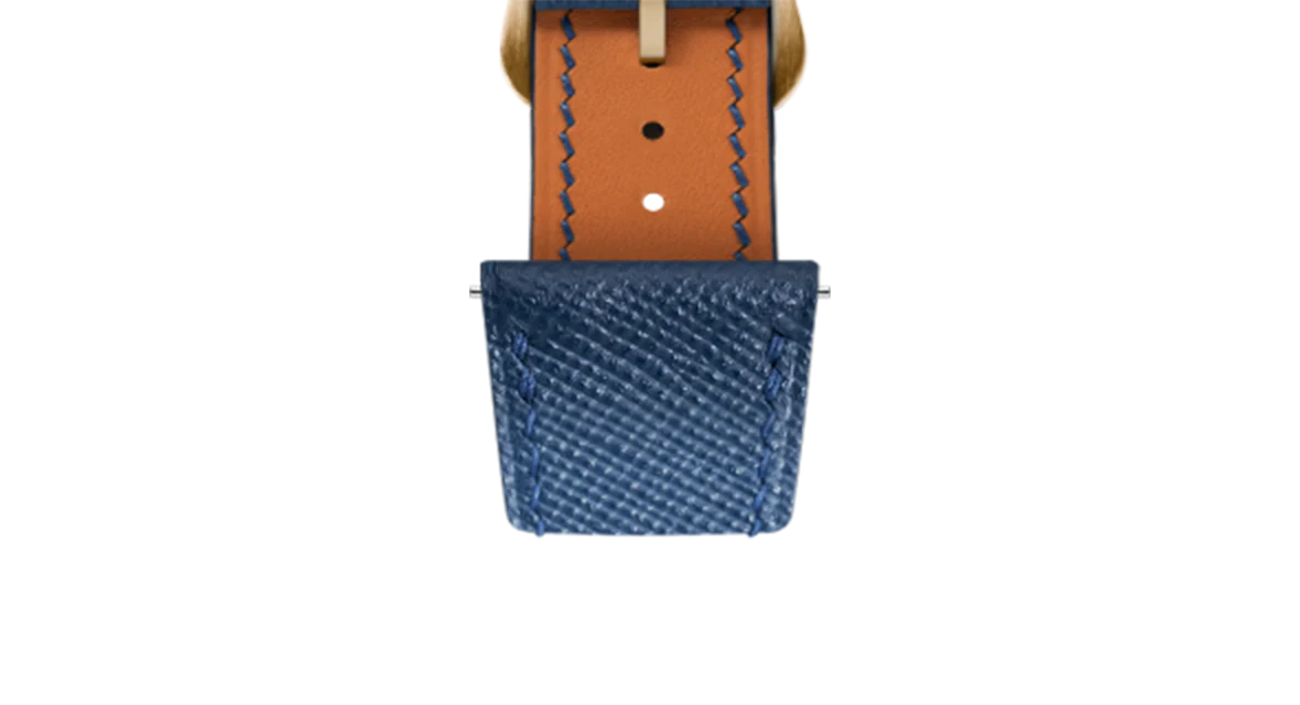 Navy Saffiano Strap for Cartier Tank - Image 12