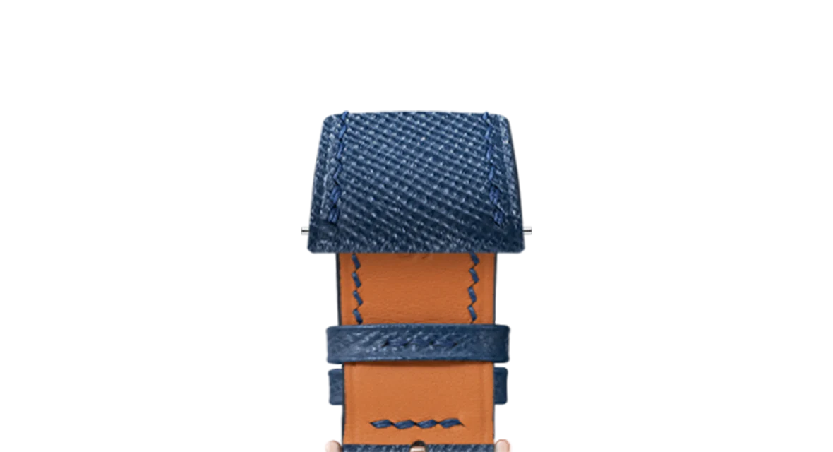 Navy Saffiano Strap for Cartier Tank - Image 9