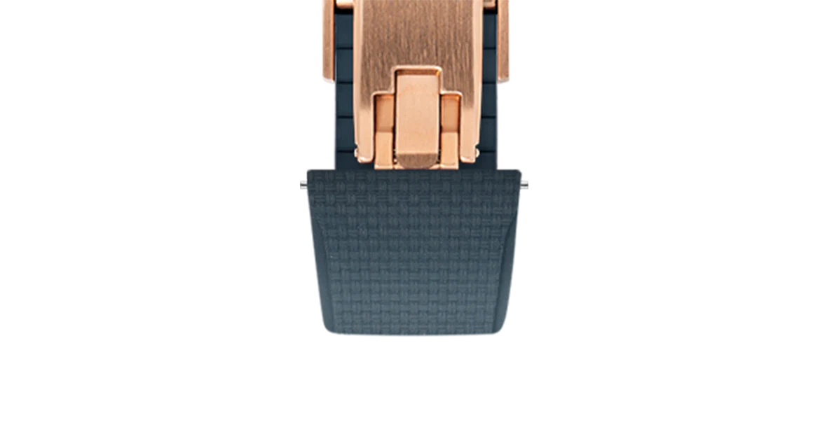 Navy Sailcloth CTS Rubber Strap for Cartier Santos de Cartier - Image 12