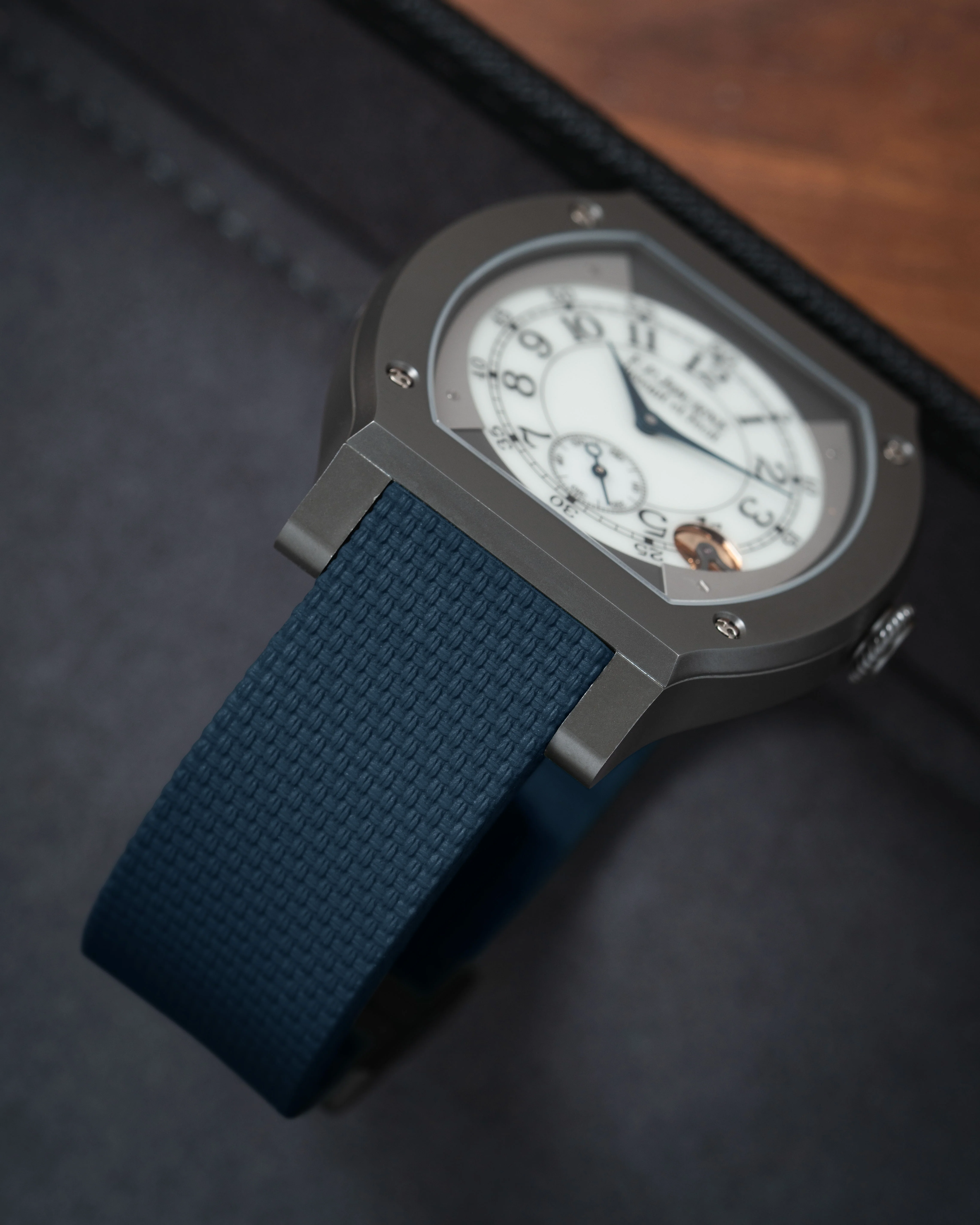 Navy Sailcloth CTS Rubber Strap for F.P. Journe Élégante - Image 4