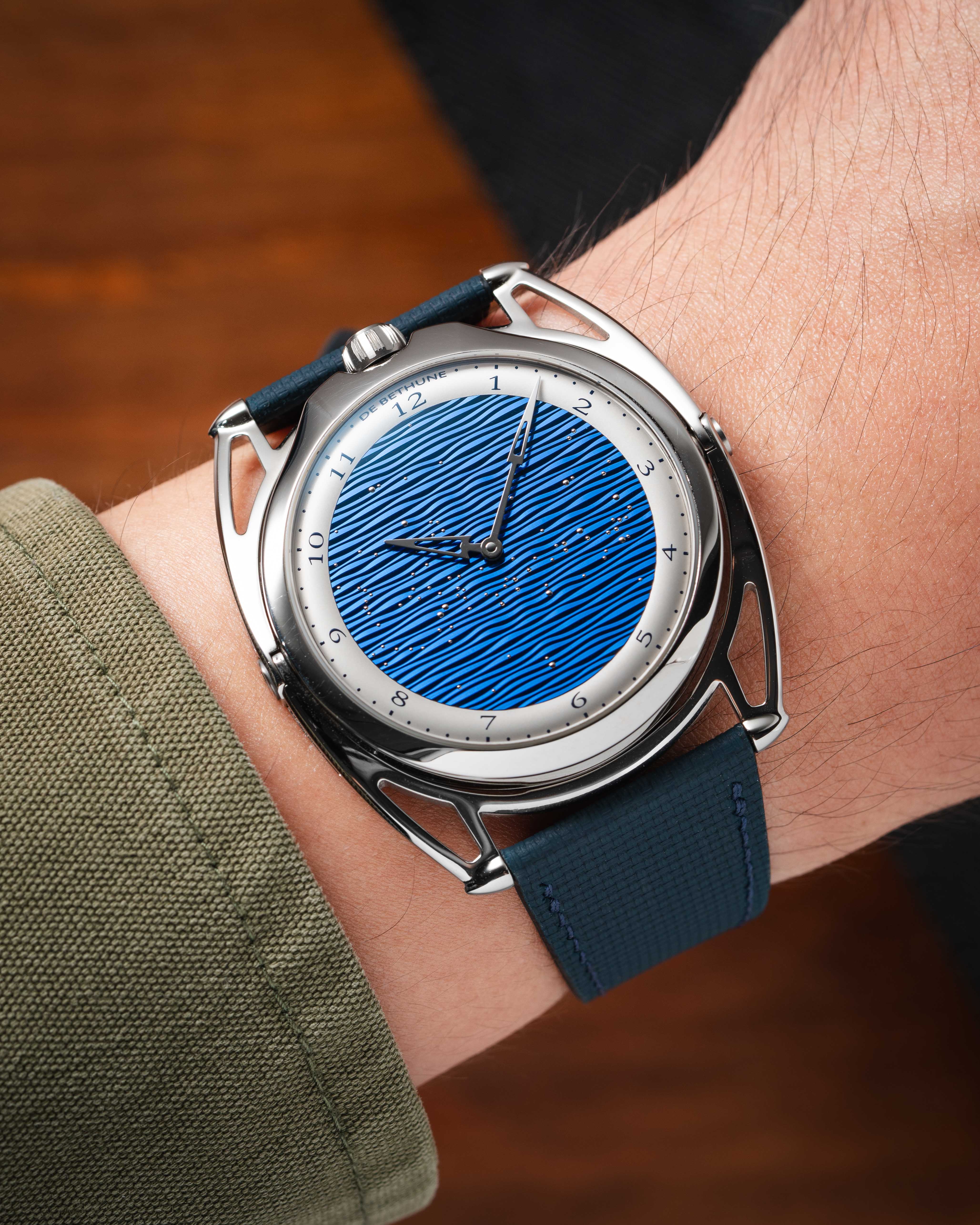 Navy Sailcloth Slim Strap for De Bethune - Image 3