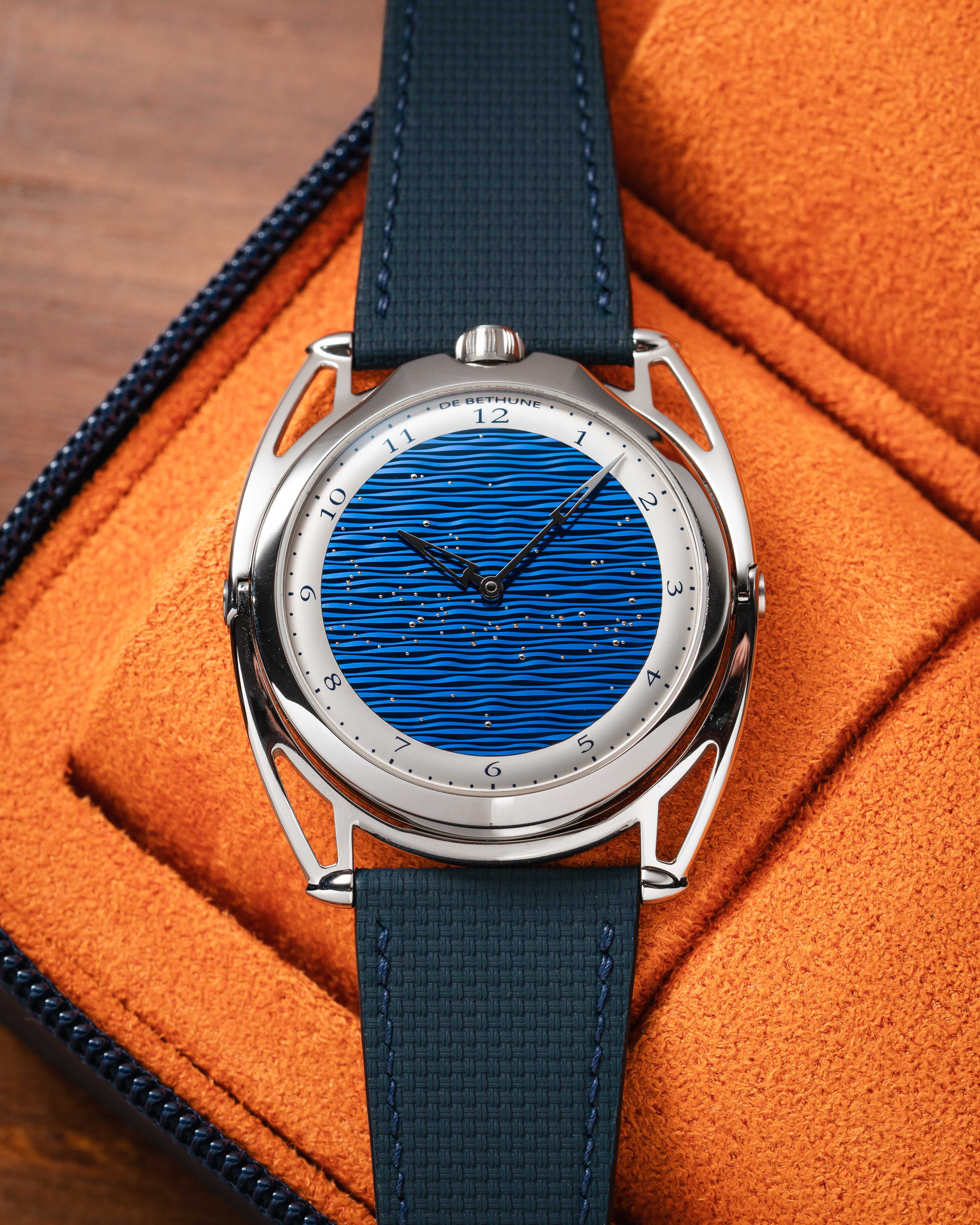 Navy Sailcloth Slim Strap for De Bethune - Image 4