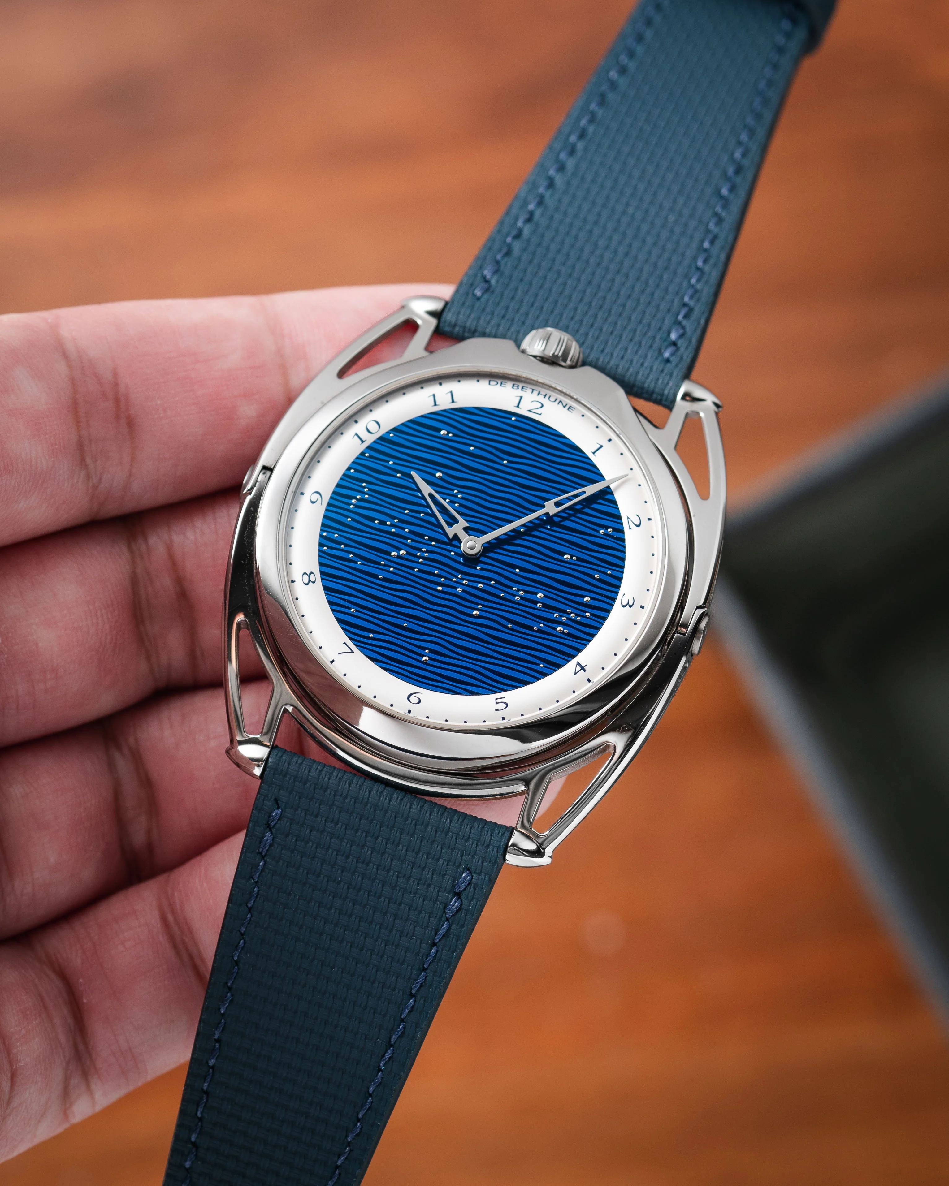 Navy Sailcloth Slim Strap for De Bethune - Image 5