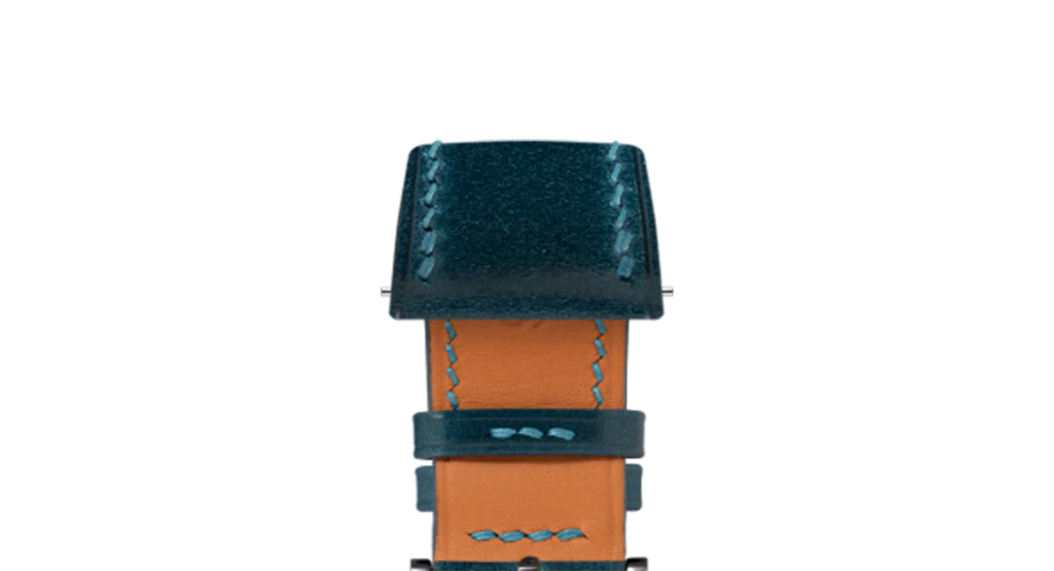Navy Shell Cordovan Slim Strap - Image 7