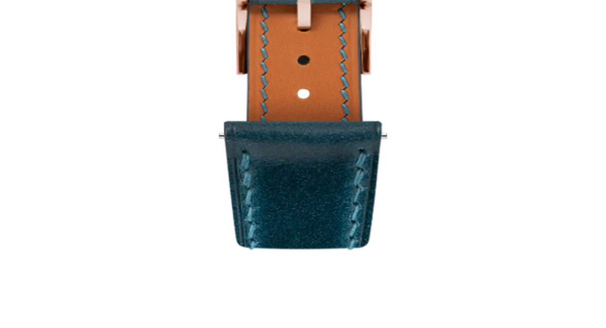 Navy Shell Cordovan Slim Strap - Image 9
