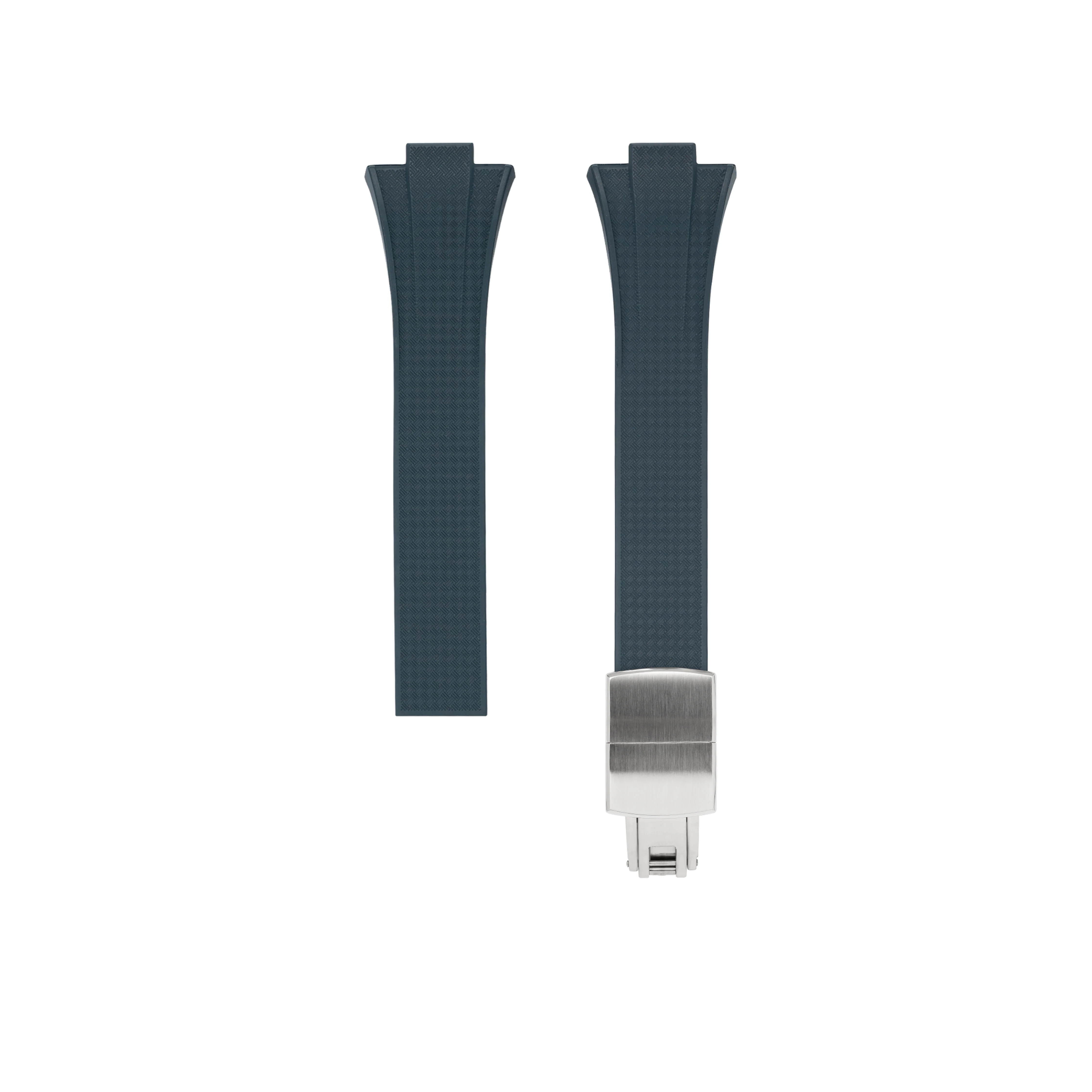 Navy CTS Rubber Strap for Tissot PRX Chronograph - Image 6