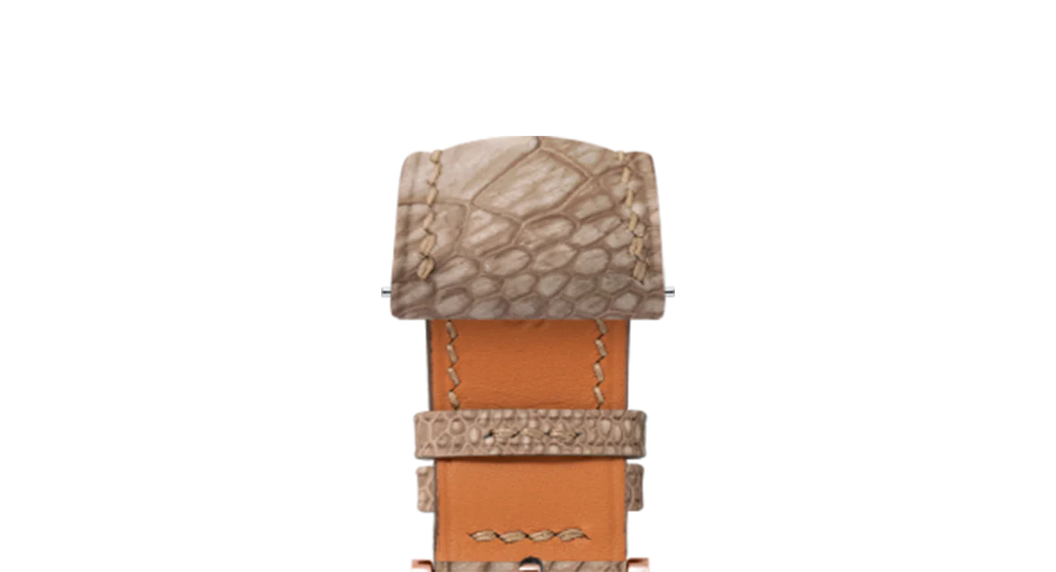 Overstock: Nubuck Kango Tabac Ostrich Leg Signature Strap - Image 5