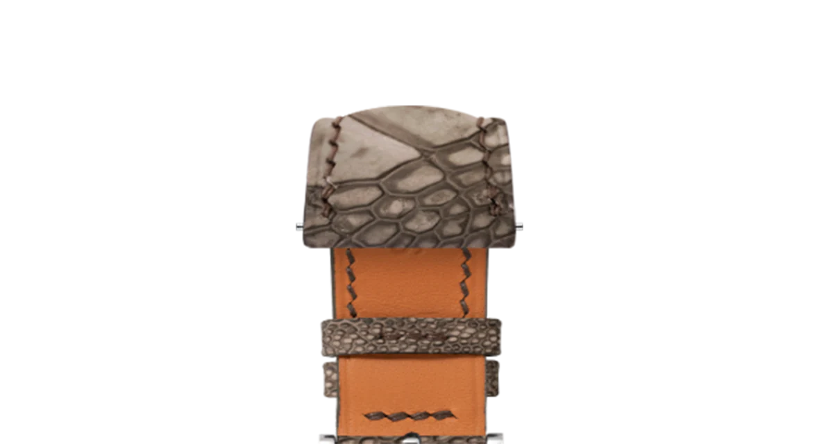 Nubuck Luchese Cigar Ostrich Leg Signature Strap - Image 4