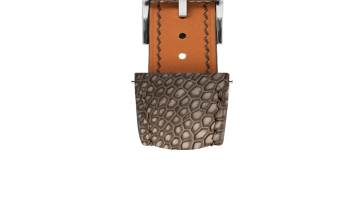 Nubuck Luchese Cigar Ostrich Leg Signature Strap - Image 5