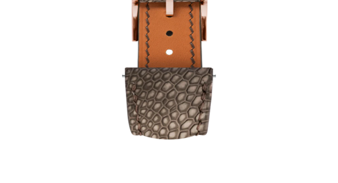 Nubuck Luchese Cigar Ostrich Leg Signature Strap - Image 7