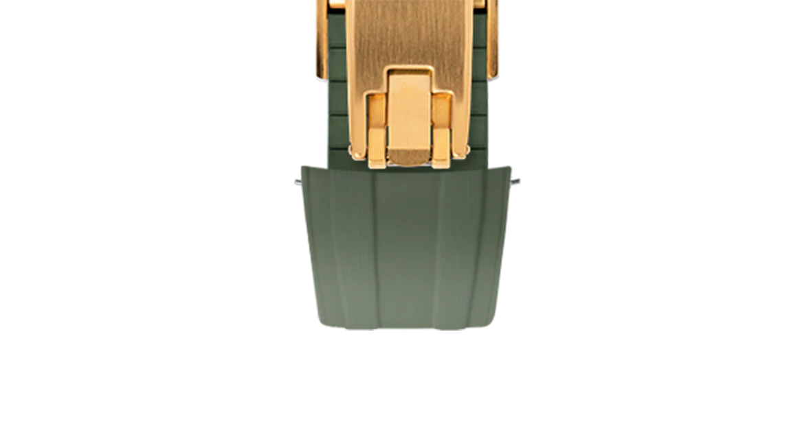Olive Green CTS Rubber Strap for Omega Speedmaster & Swatch MoonSwatch - Image 14