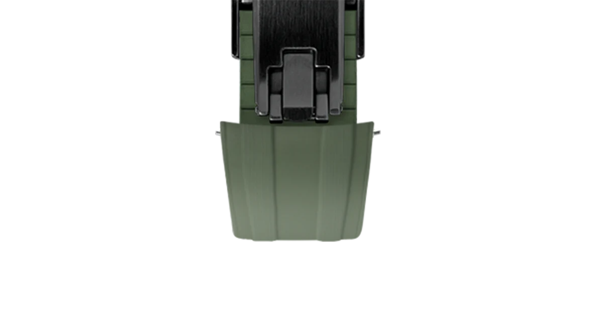 Olive Green CTS Rubber Strap for Omega Speedmaster & Swatch MoonSwatch - Image 8