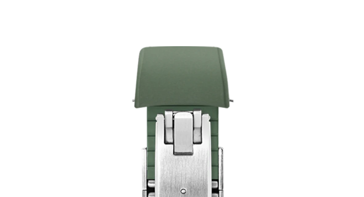 Olive Green Curved CTS Rubber Strap - Image 10