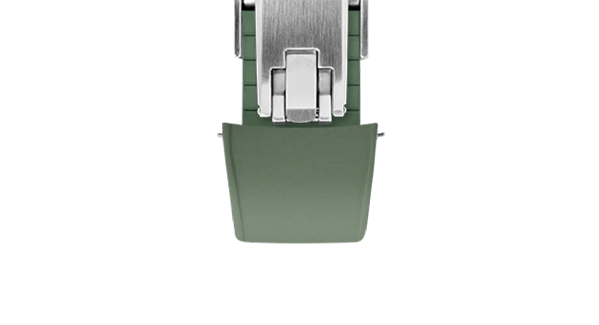 Olive Green Curved CTS Rubber Strap - Image 11