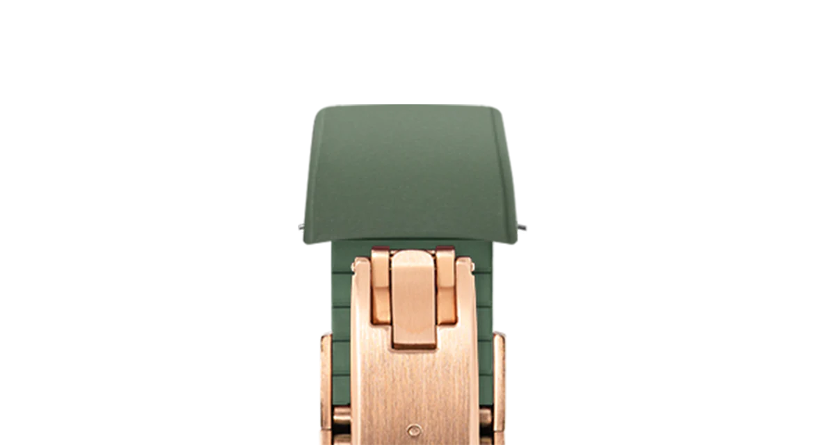 Olive Green Curved CTS Rubber Strap - Image 12