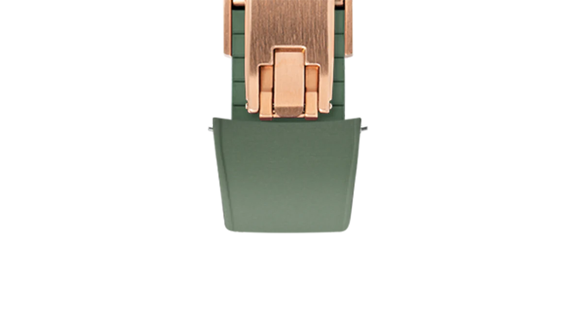 Olive Green Curved CTS Rubber Strap - Image 13