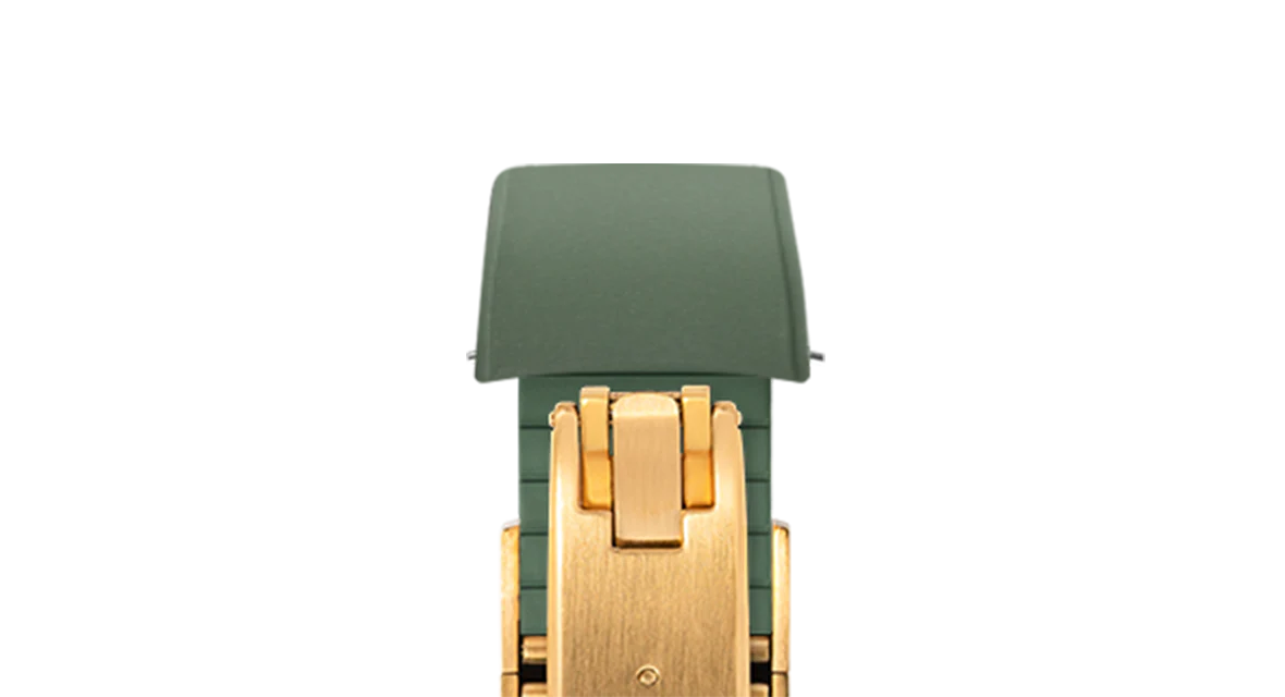 Olive Green Curved CTS Rubber Strap - Image 14