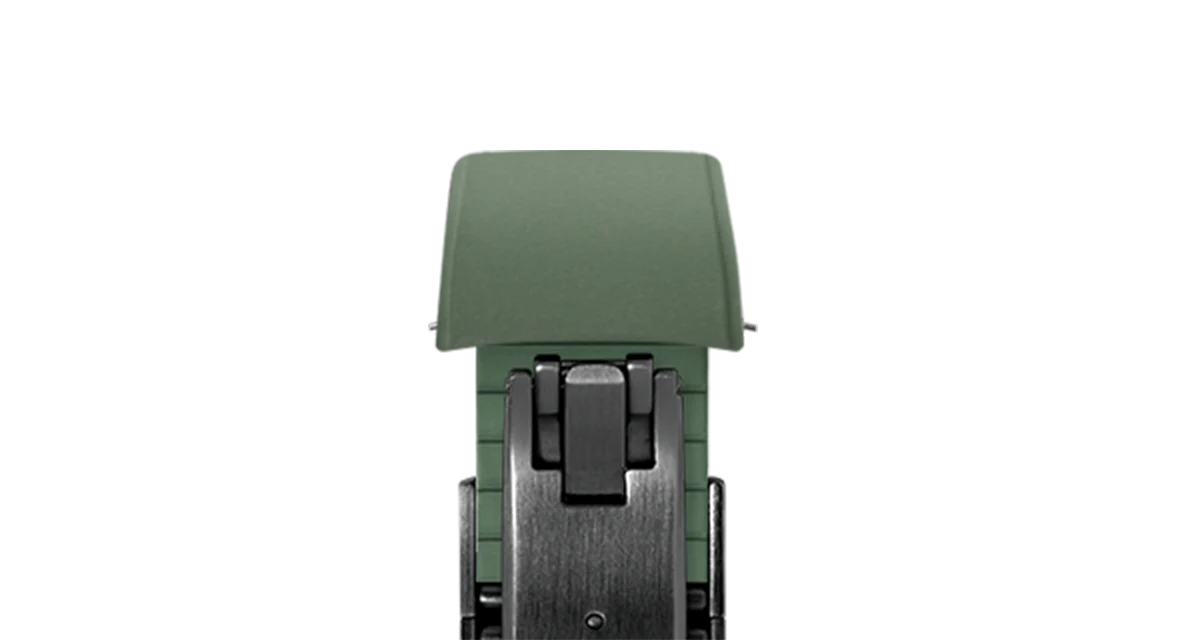Olive Green Curved CTS Rubber Strap - Image 16