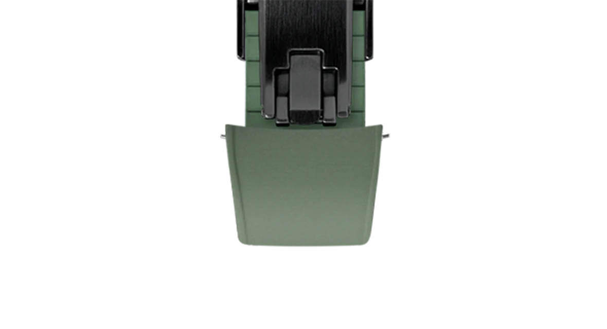 Olive Green Curved CTS Rubber Strap - Image 17
