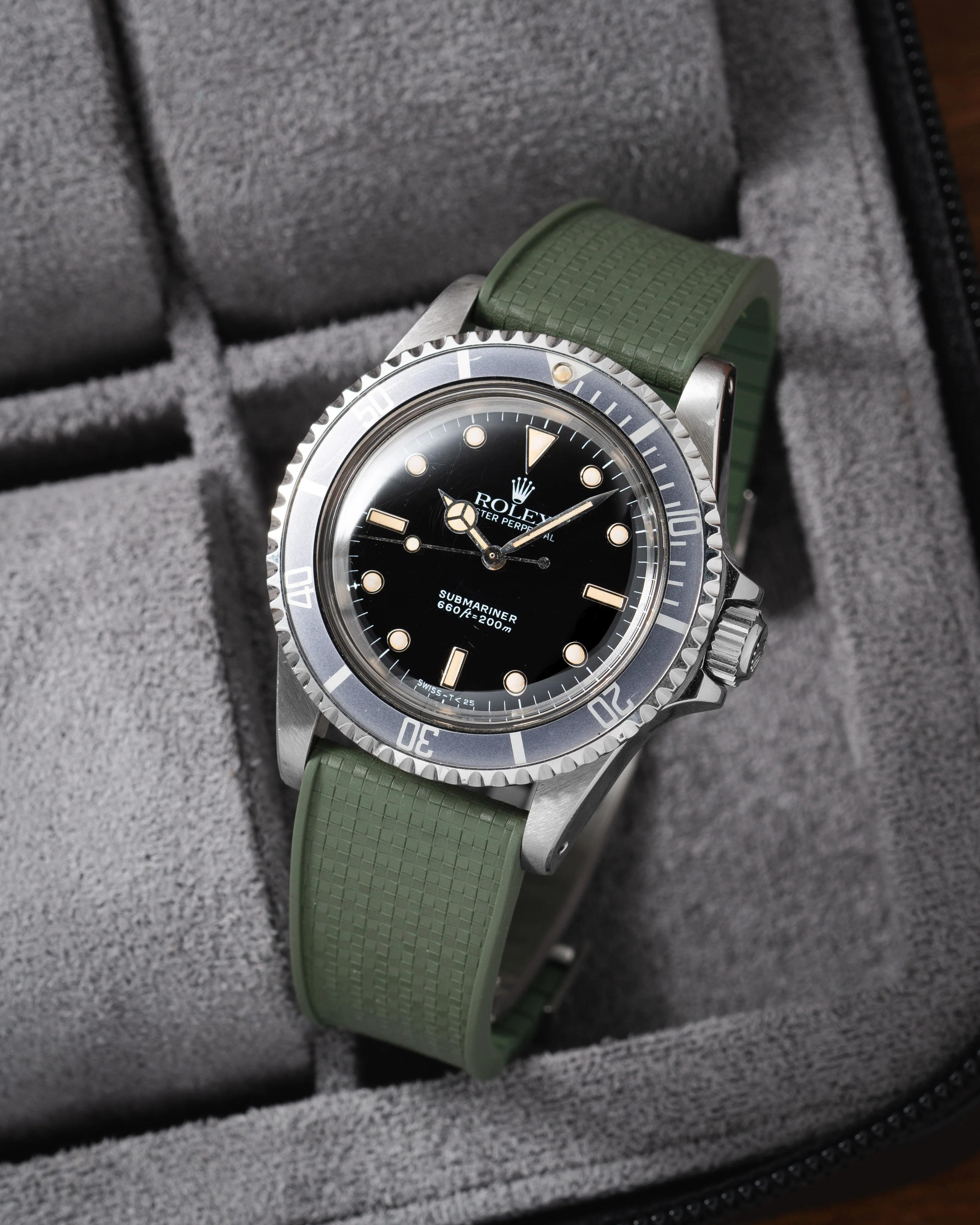 Olive Green Mosaic CTS Rubber Strap - Image 2