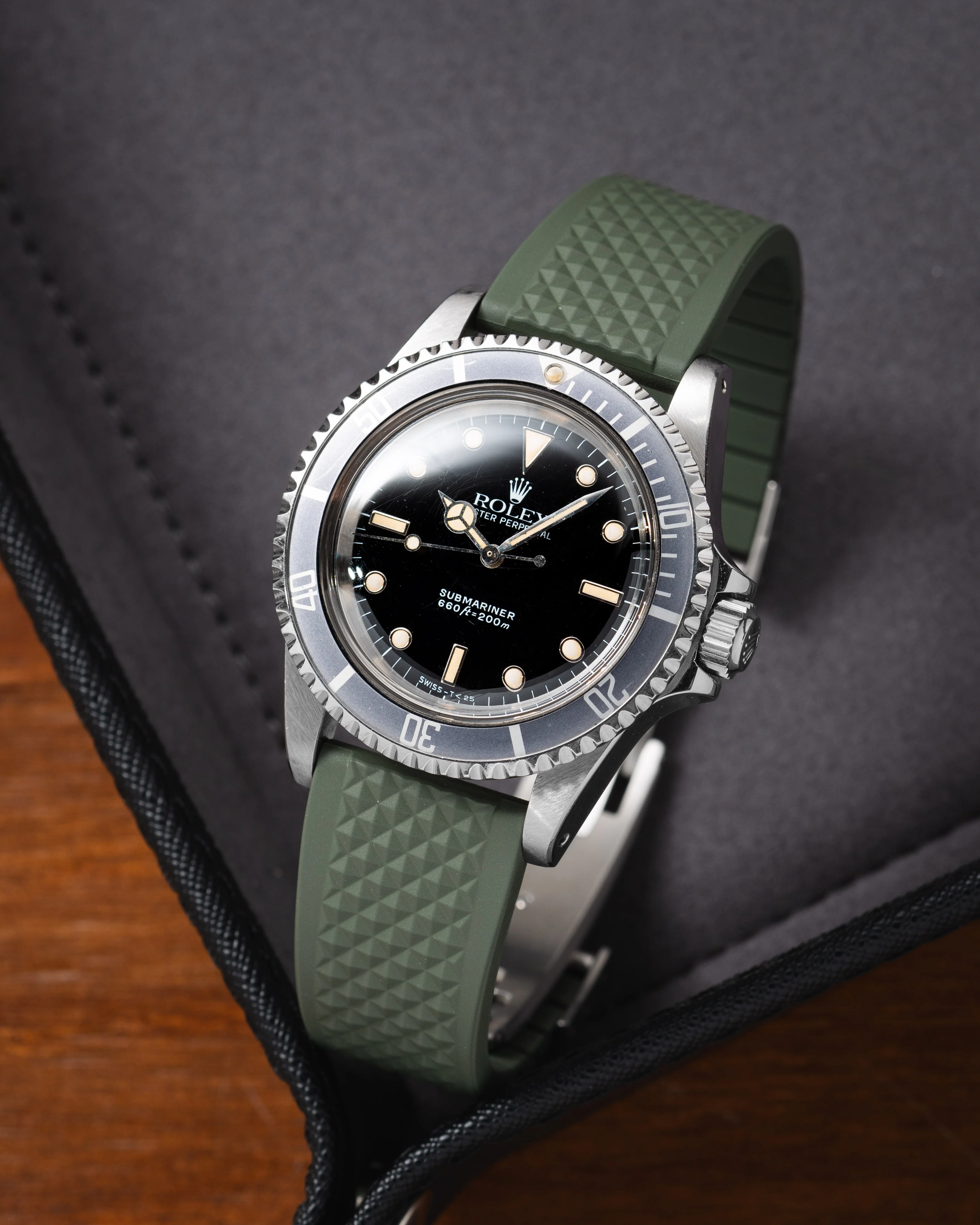 Olive Green Waffle CTS Rubber Strap - Image 2