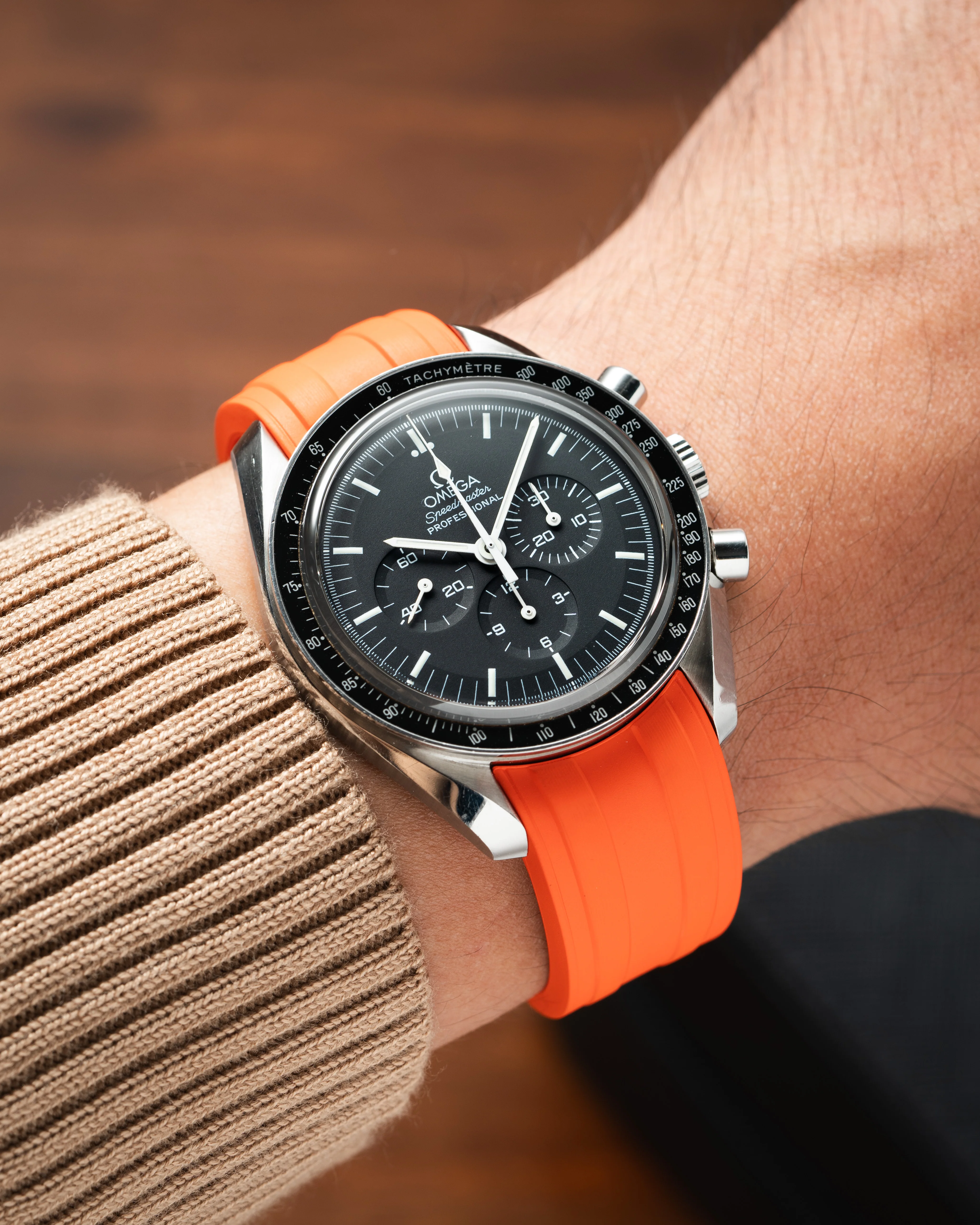 Overstock: Orange CTS Rubber Strap for Omega Speedmaster - Image 3