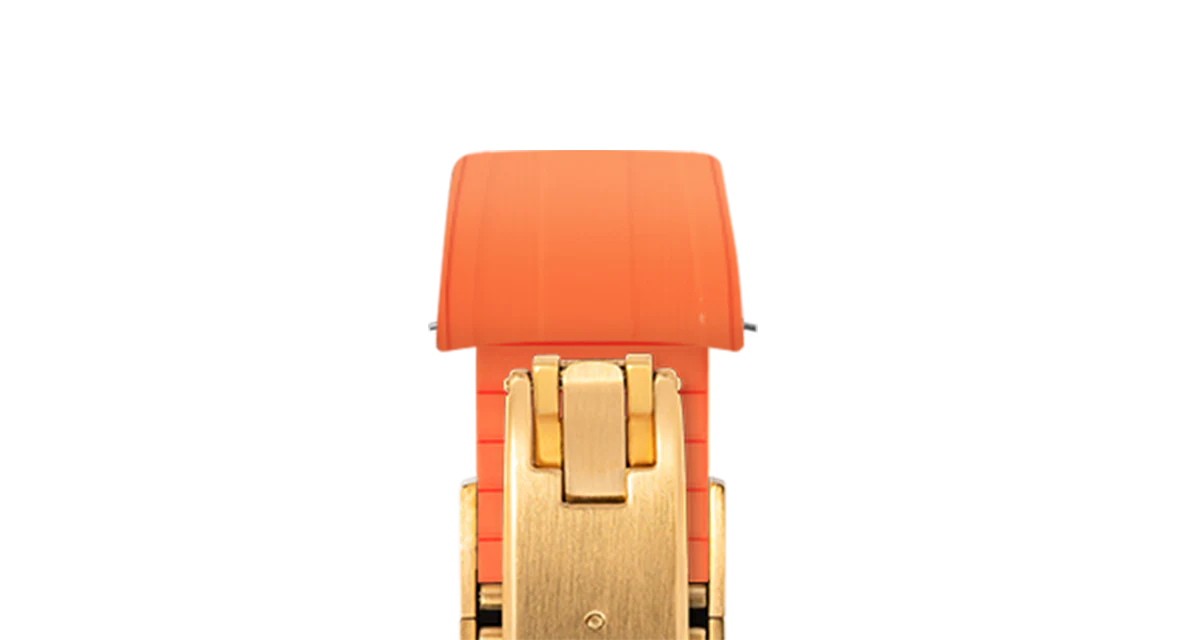 Orange CTS Rubber Strap for Rolex Submariner 41mm - Image 10