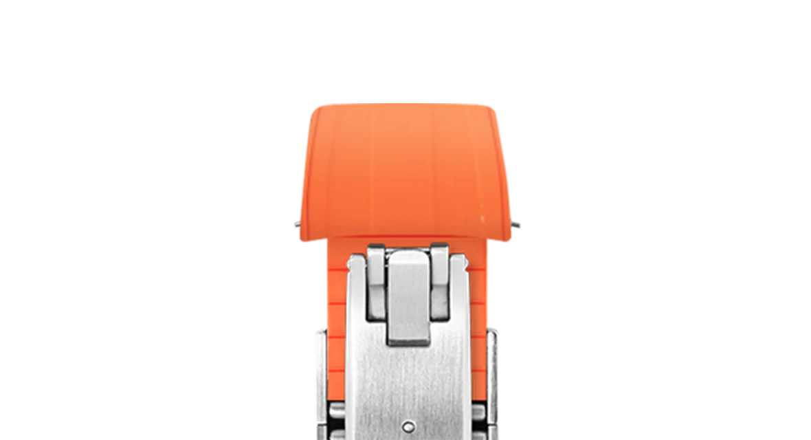 Orange CTS Rubber Strap for Rolex Submariner 41mm - Image 6