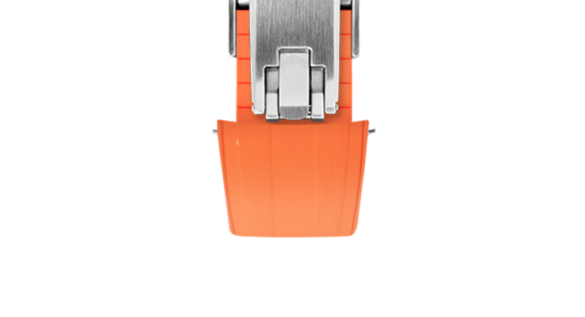 Orange CTS Rubber Strap for Rolex Submariner 41mm - Image 7