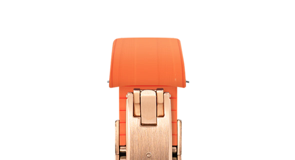 Orange CTS Rubber Strap for Rolex Submariner 41mm - Image 8