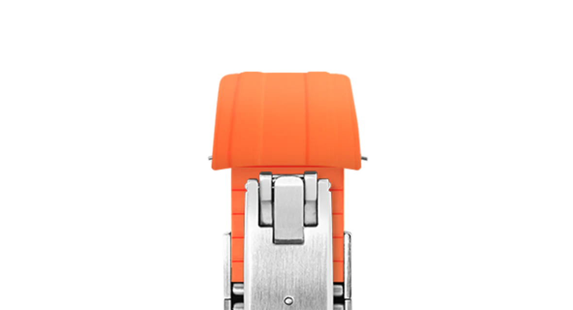 Orange CTS Rubber Strap for Omega Speedmaster & Swatch MoonSwatch - Image 11