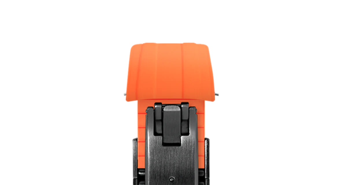 Orange CTS Rubber Strap for Omega Speedmaster & Swatch MoonSwatch - Image 15