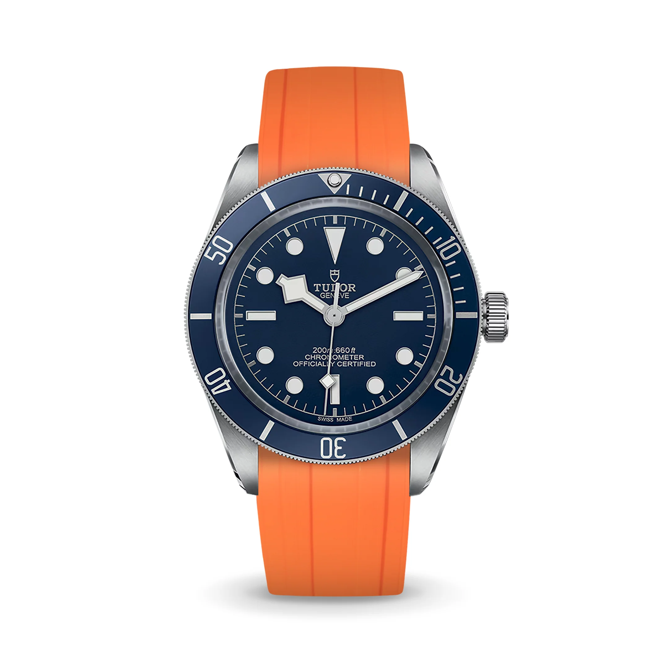 Orange CTS Rubber Strap for Tudor BB58