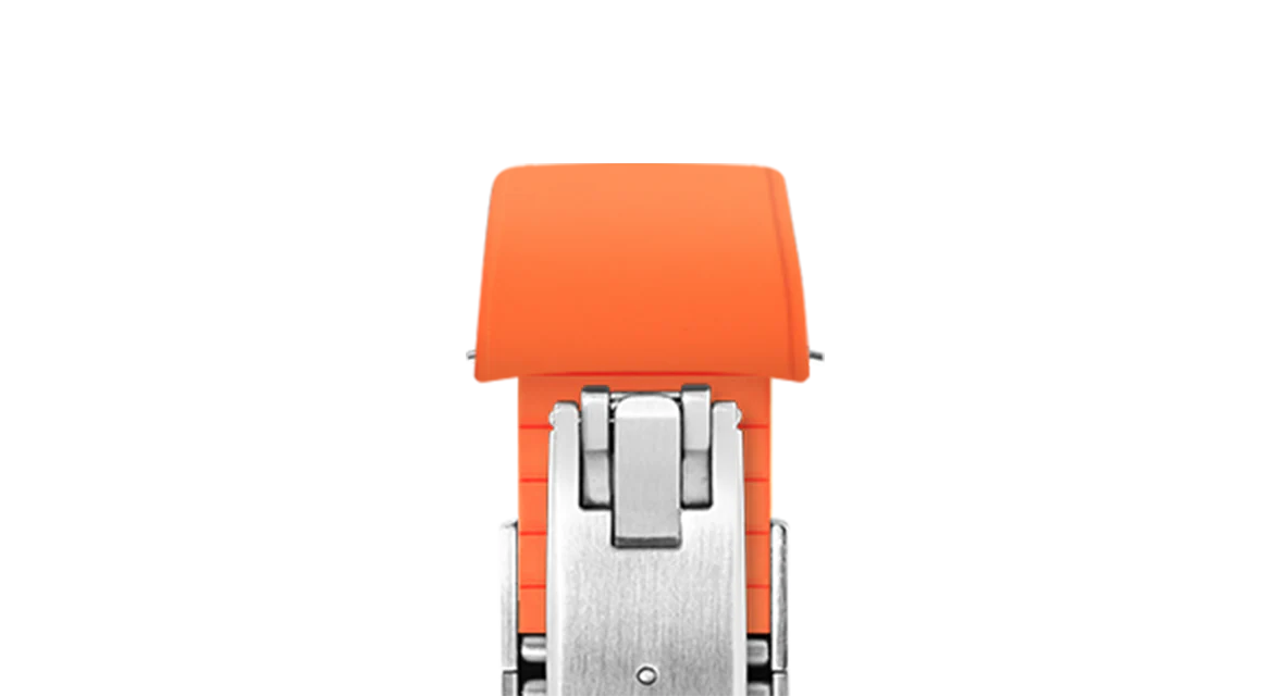 Orange Curved CTS Rubber Strap - Image 11