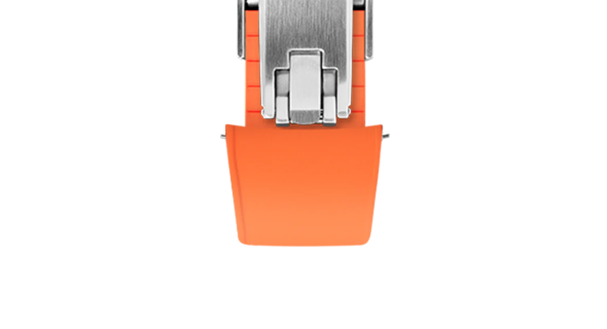 Orange Curved CTS Rubber Strap - Image 12