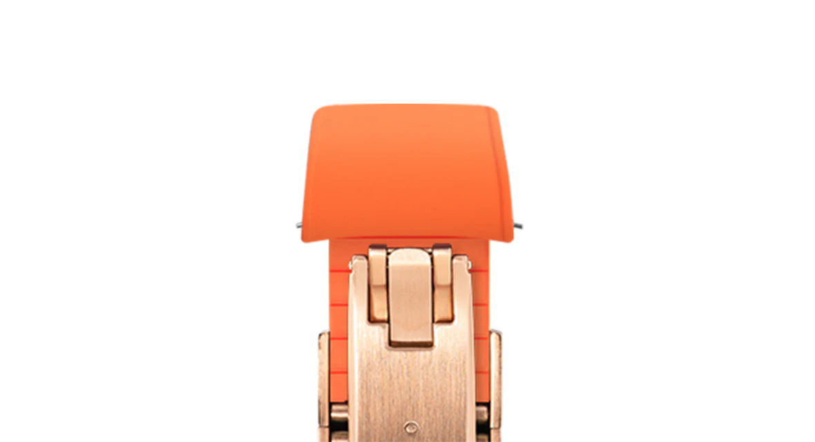 Orange Curved CTS Rubber Strap - Image 13